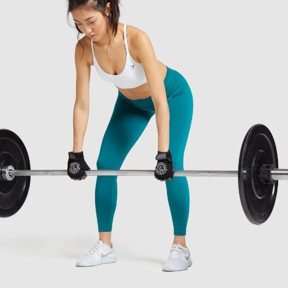 Gymshark Fit Seamless Mid Rise Leggings in Emerald